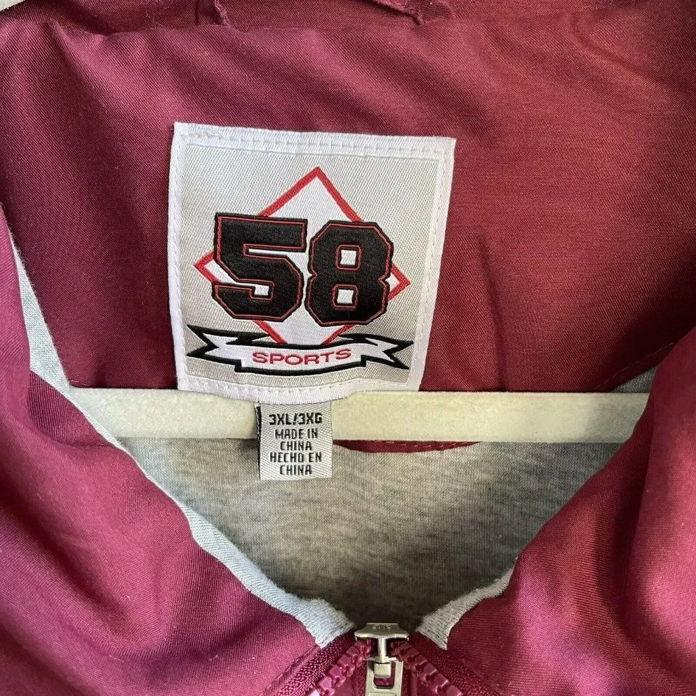 58 Sports Vintage Golden Gophers Lined Pullover 1/4 Zip‎ Wind Breaker Size 3XL - Picture 3 of 4